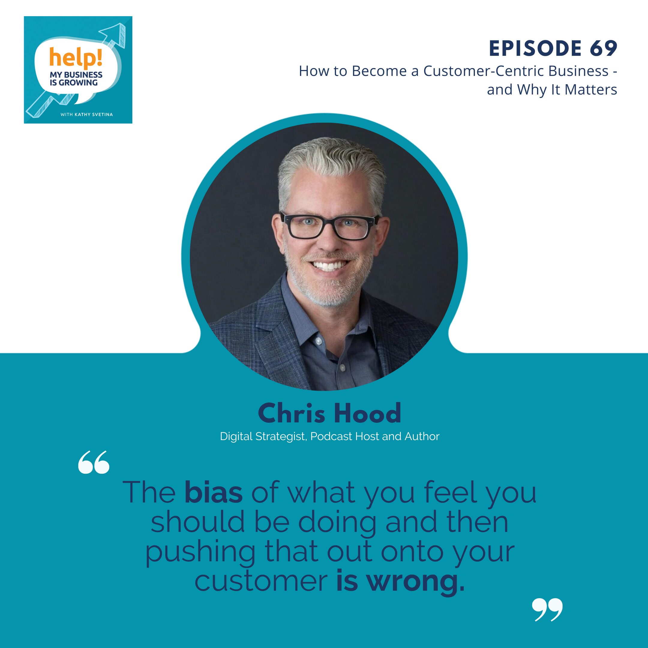 The bias of what you feel you should be doing and then pushing that out onto your customer is wrong.