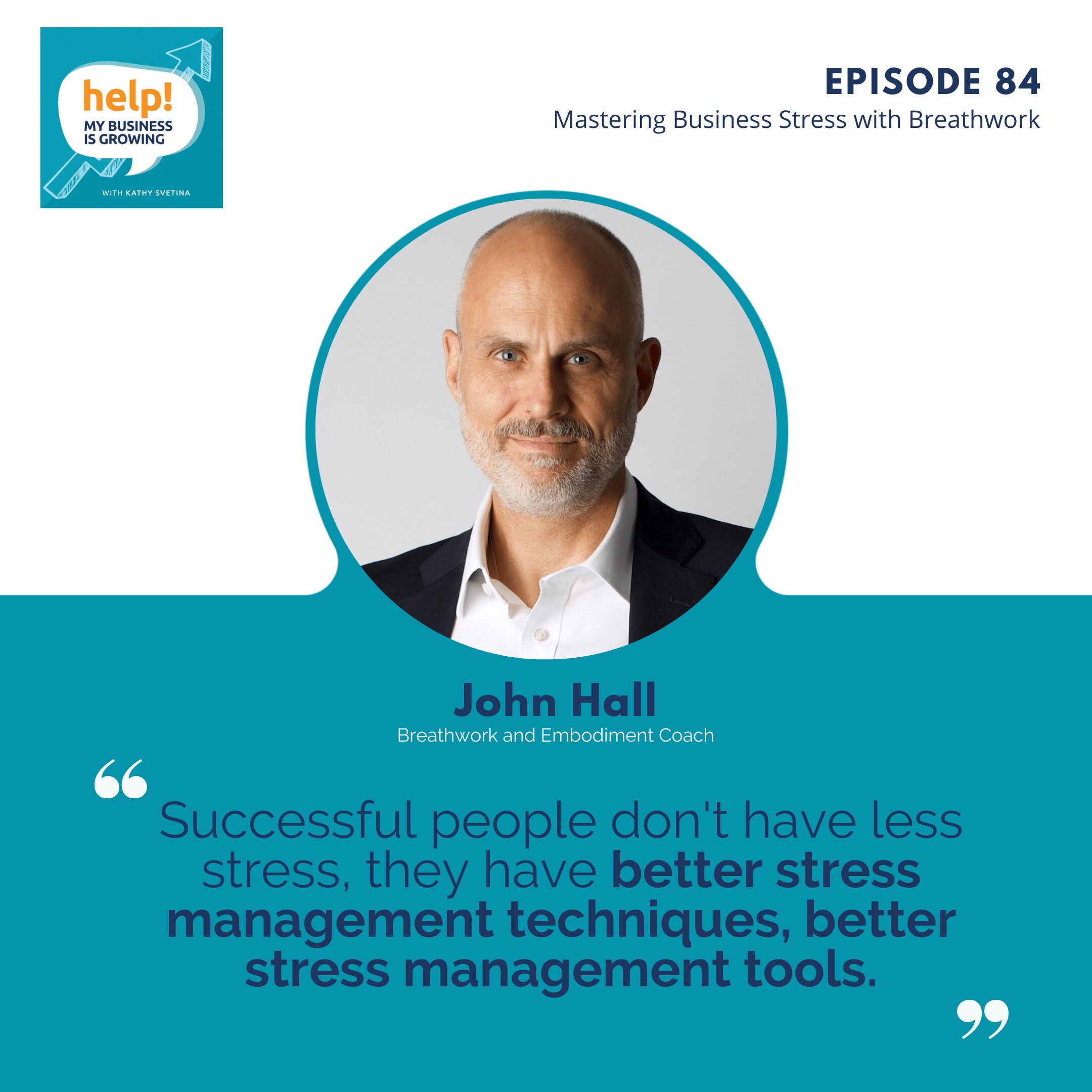 Successful people don't have less stress, they have better stress management techniques, better stress management tools.