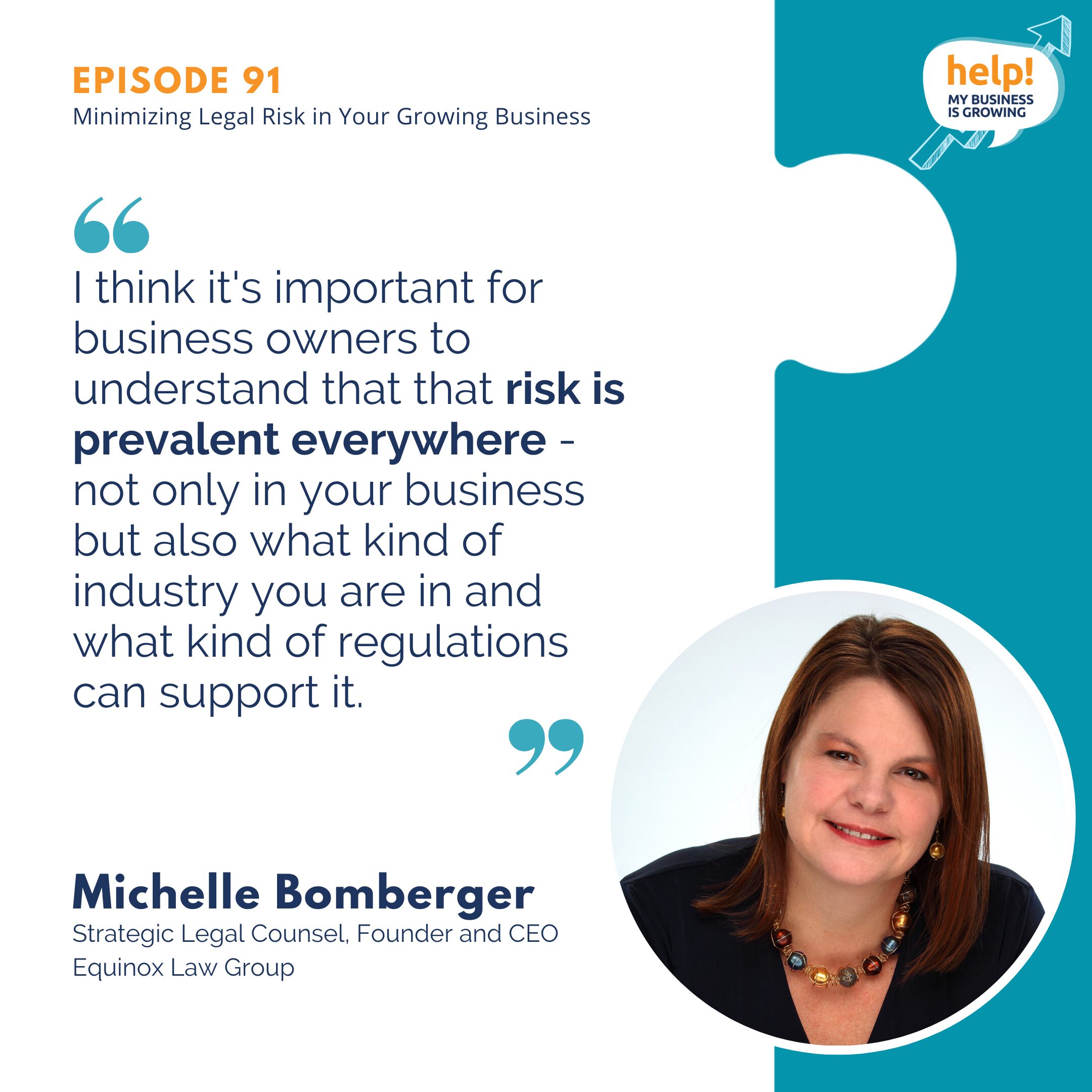 I think it's important for business owners to understand that that risk is prevalent everywhere - not only in your business but also what kind of industry you are in and what kind of regulations can support it.